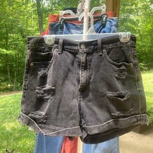 American Eagle Ripped Denim Shorts